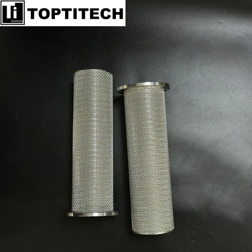 Tiub Penapis Wire Mesh Keluli Tahan Karat Tersinter Berbilang Lapisan