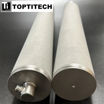 Disesuaikan 0.5um Antara Muka Khas Kartrij Penapis Rod Titanium