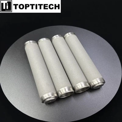 Tiub Penapis Berliang Titanium 10 Mikron Untuk Kawalan Aliran